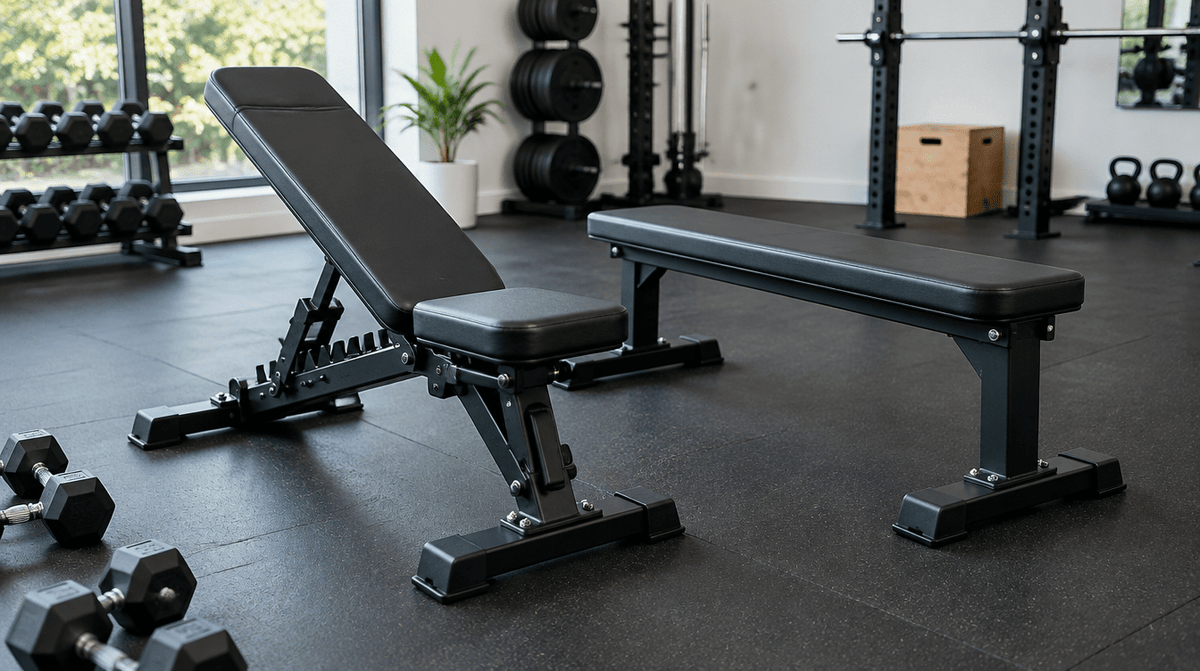 TAG FID Bench vs. Flat Bench: Which Should You Buy for a Home Gym? - Peak Performance Supply