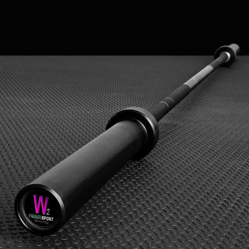 Fringe Sport Wonder Woman 15KG Olympic Barbell (Women’s Bushing Lifting Bar) – Black Zinc Finish - Peak Performance Supply