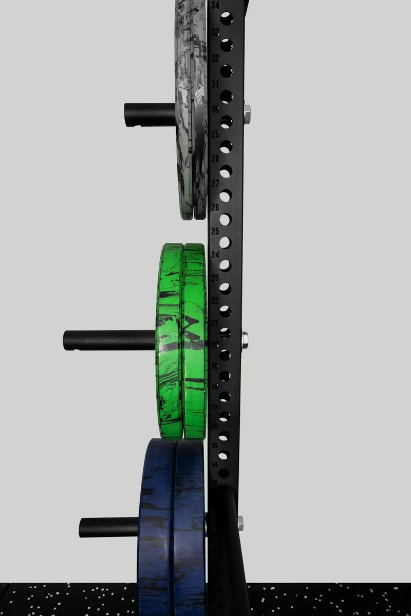 Fringe Sport Plate Storage Post (3x3 Rack Attachment) | Heavy - Duty 360 lb Capacity - Peak Performance Supply