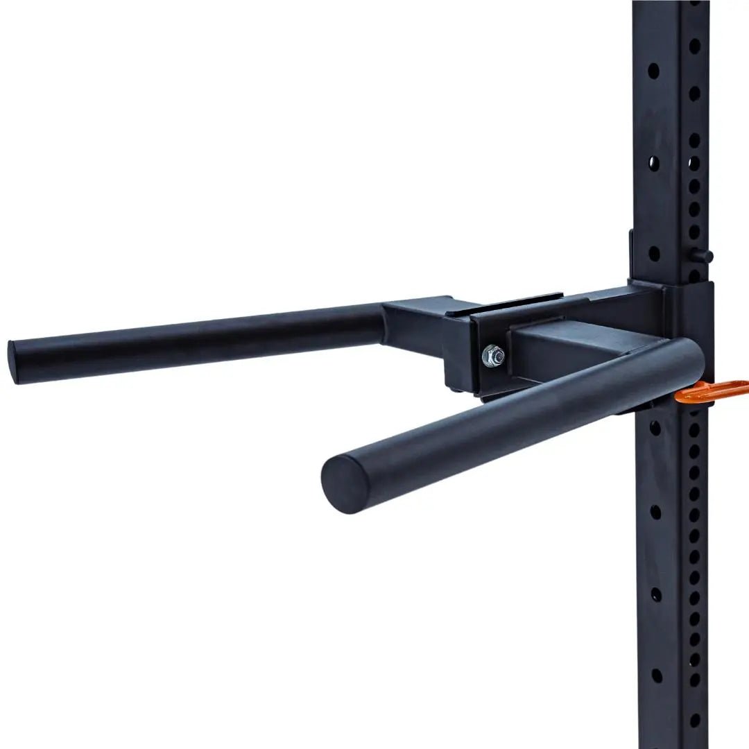 Chrome Dip Racks Fringe Sport 3x3 Rack-Mounted Dip Station V3 – Peak Performance Supply