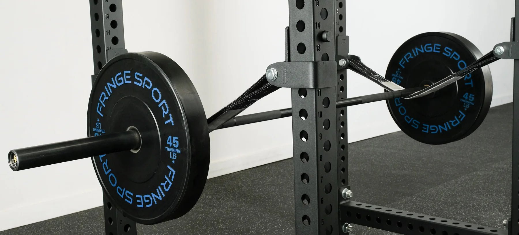 Fringe Sport Osprey Power Cage Safety Straps | Heavy-Duty 3x3 Rack Straps (1” Holes, 12,000 lb Tested)