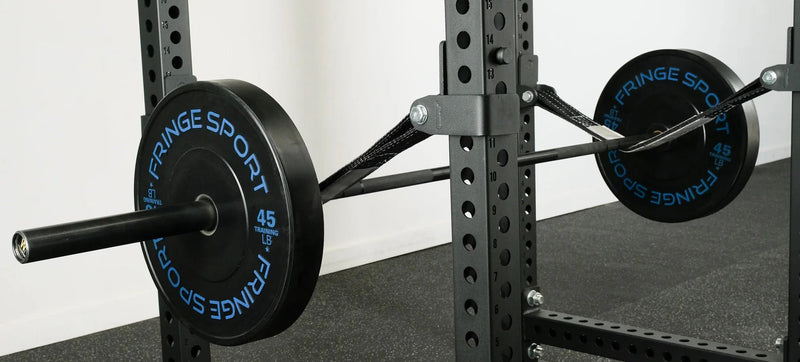 Fringe Sport Osprey Power Cage Safety Straps | Heavy-Duty 3x3 Rack Straps (1” Holes, 12,000 lb Tested)