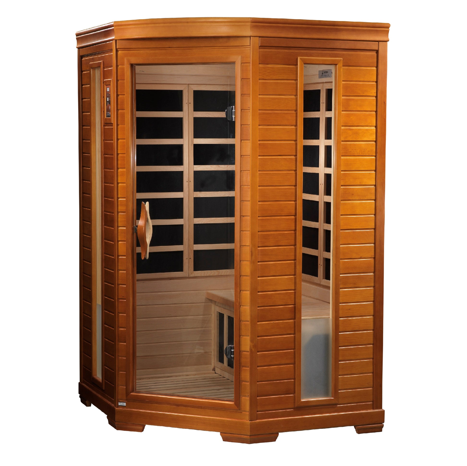 Dynamic Saunas Heming 2-Person Low EMF FAR Infrared Sauna - DYN-6225-02 Angle View