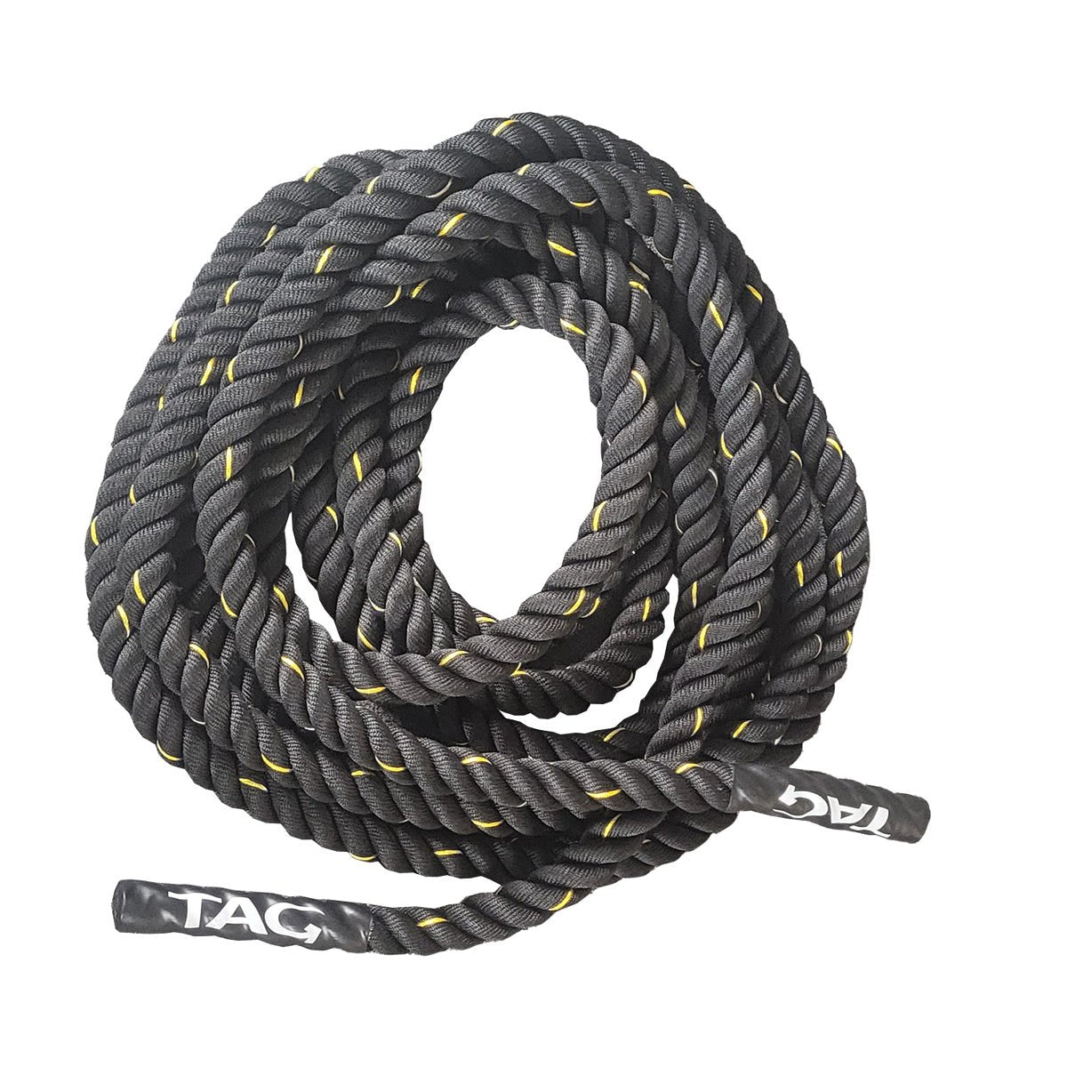 TAG Fitness Battle Rope – UV - Resistant PolyDacron, 1.5" or 2" Diameter - Peak Performance Supply