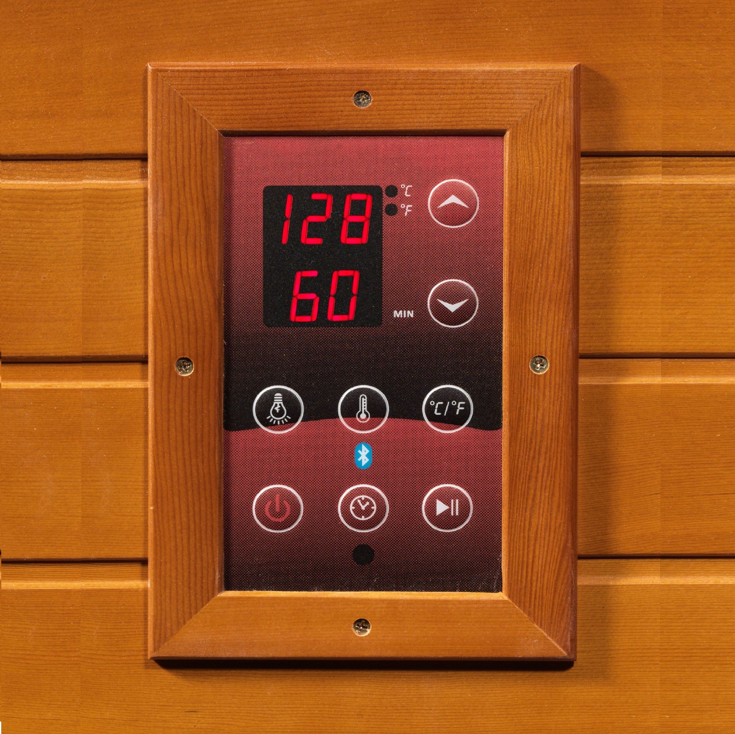 Dynamic Saunas Bergamo 4-Person Low EMF FAR Infrared Sauna - Bluetooth Control Panel