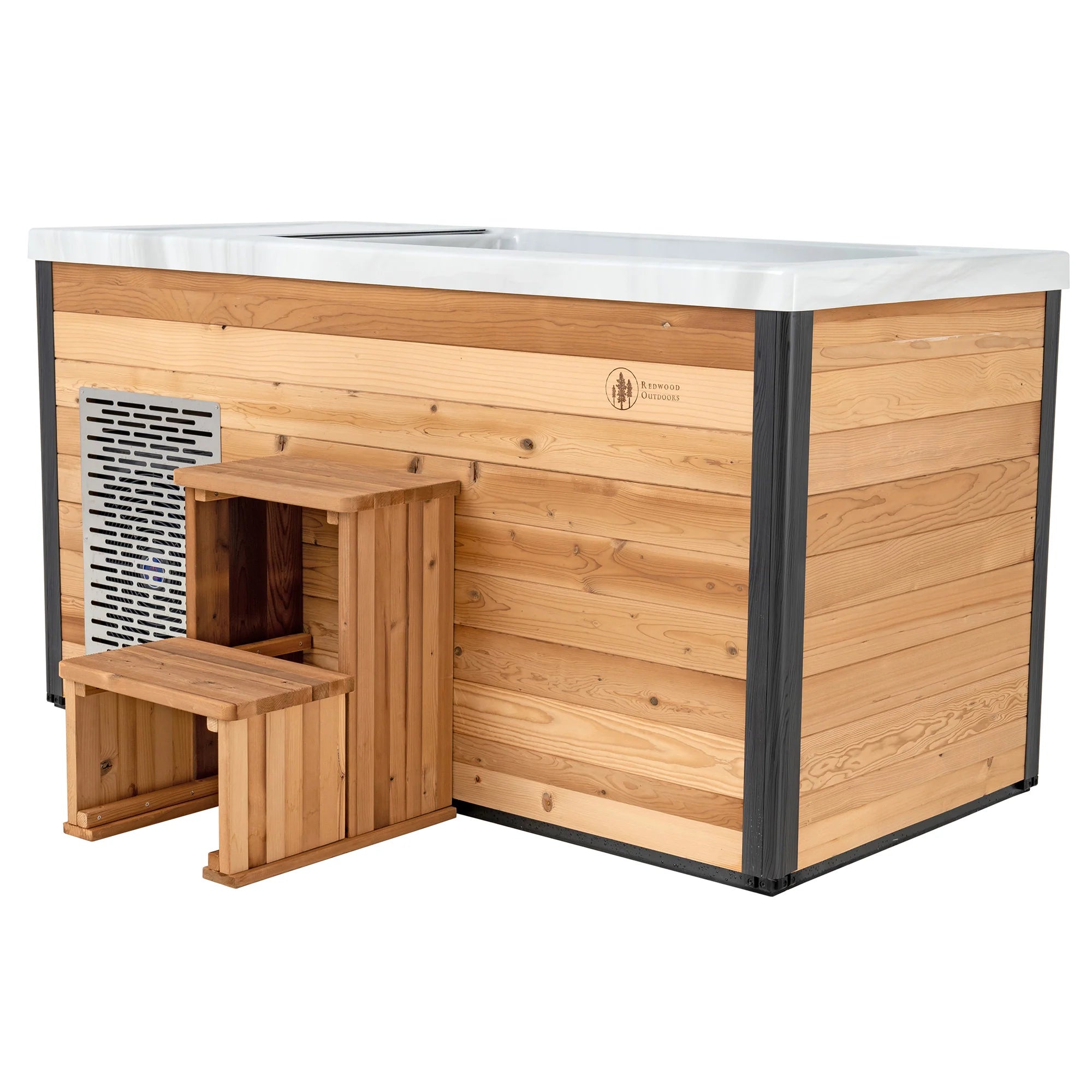 Redwood Outdoors Denali All-In-One Cold Plunge Kit – Thermowood Cold Plunge With Balboa CLIM8ZONE™ II Dual Heater + Chiller (Wi-Fi or Standard Model)