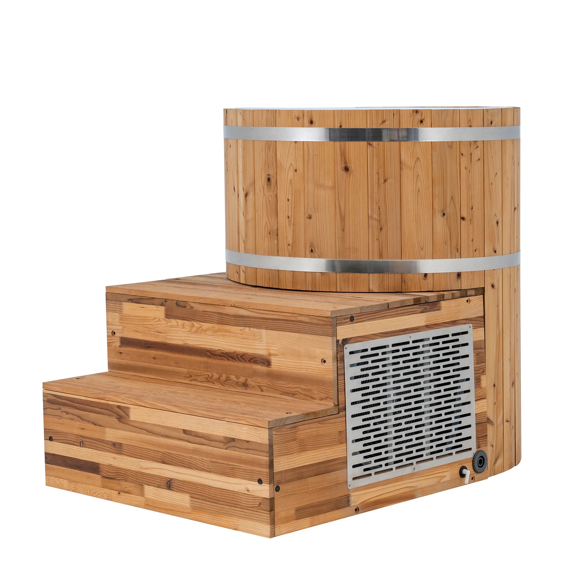 Redwood Outdoors Alaskan All-In-One Cold Plunge Kit – Thermowood Plunge Tub With Balboa CLIM8ZONE™ Dual Heater + Chiller (Wi-Fi Model)