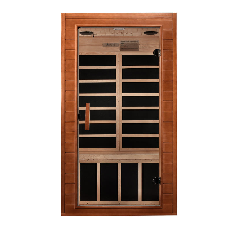 Dynamic Saunas Avila Elite 2-Person Ultra Low EMF FAR Infrared Sauna - DYN-6103-01 Front View