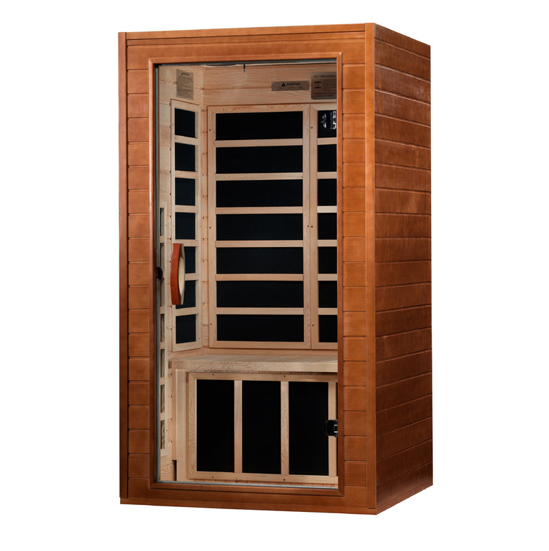 Dynamic Saunas Avila Elite 2-Person Ultra Low EMF FAR Infrared Sauna - DYN-6103-01 Left Angle