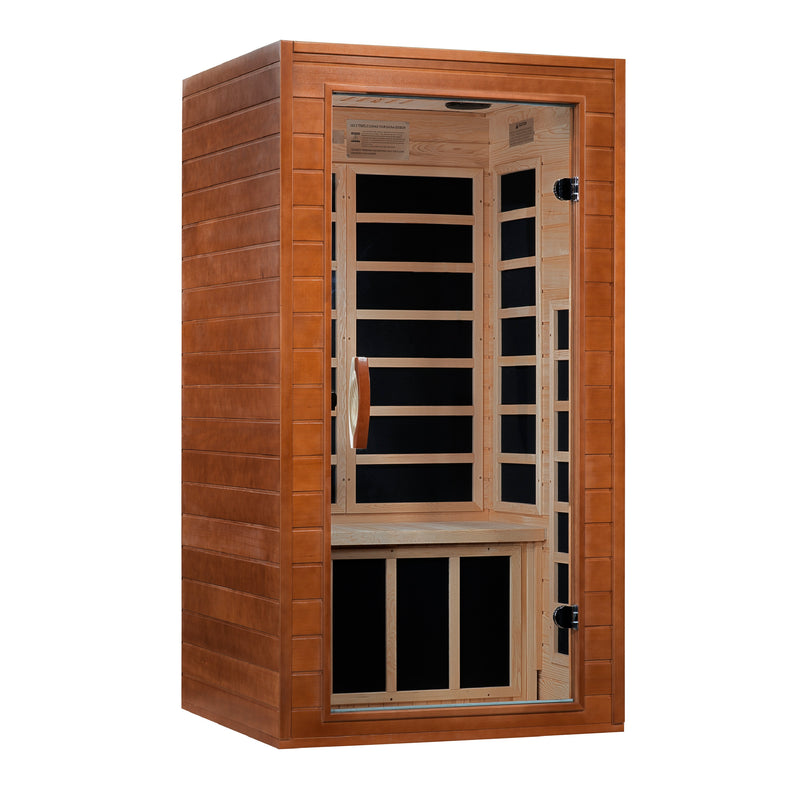 Dynamic Saunas Avila 2-Person Low EMF FAR Infrared Sauna - DYN-6103-01 Right Angle