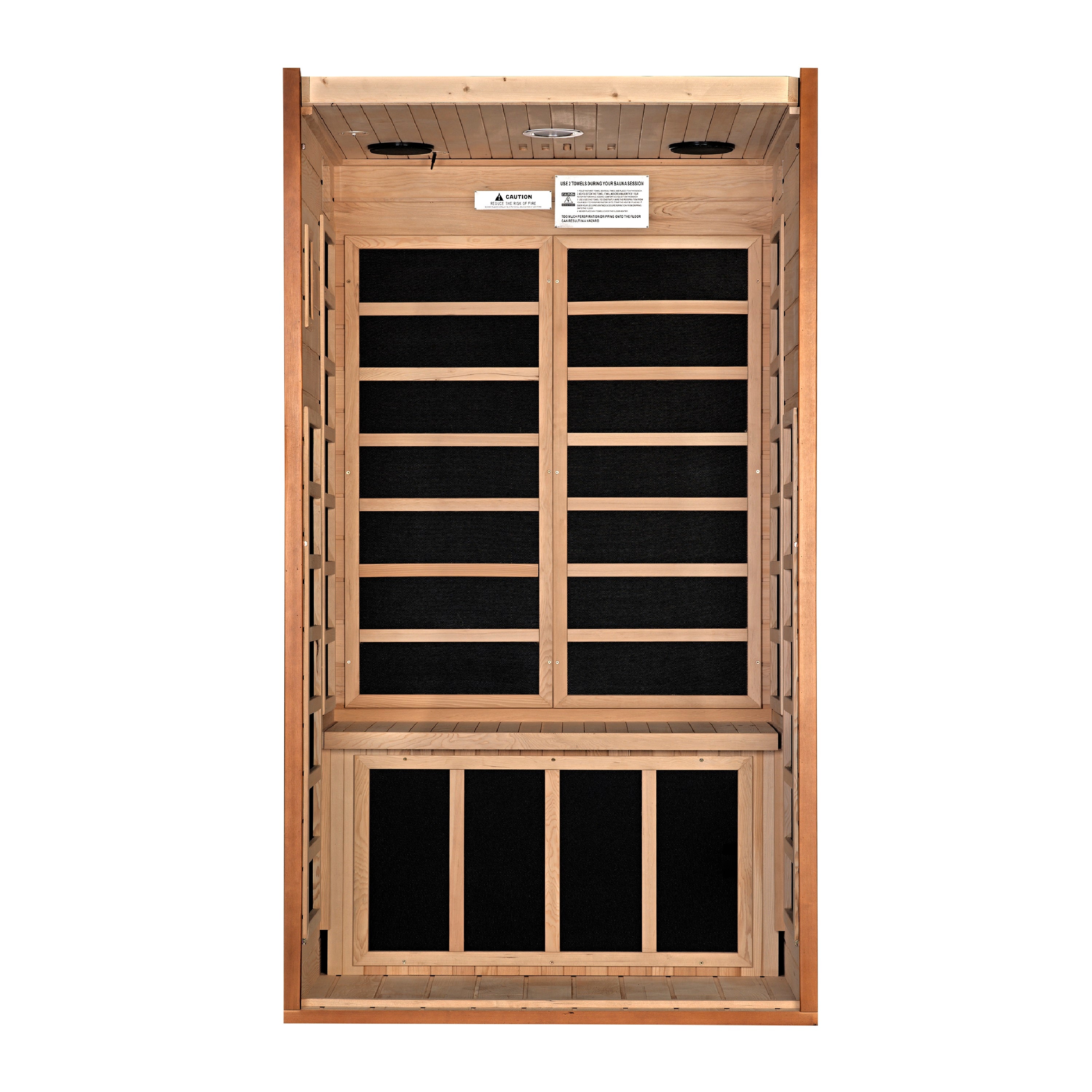 Dynamic Saunas Avila 2-Person Low EMF FAR Infrared Sauna - DYN-6103-01 Interior View