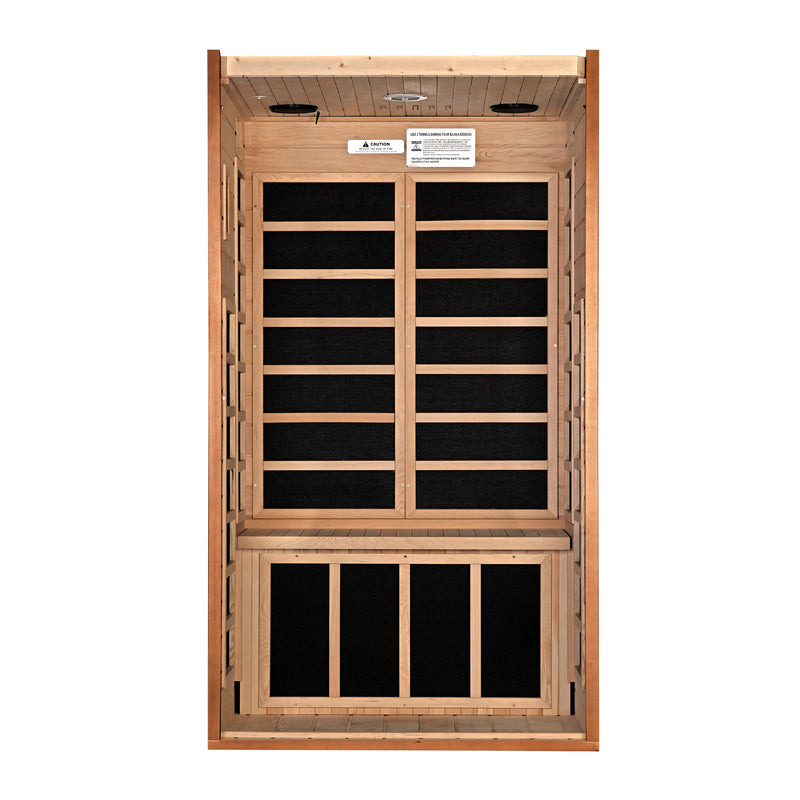 Dynamic Saunas Avila 2-Person Low EMF FAR Infrared Sauna - DYN-6103-01 Interior View