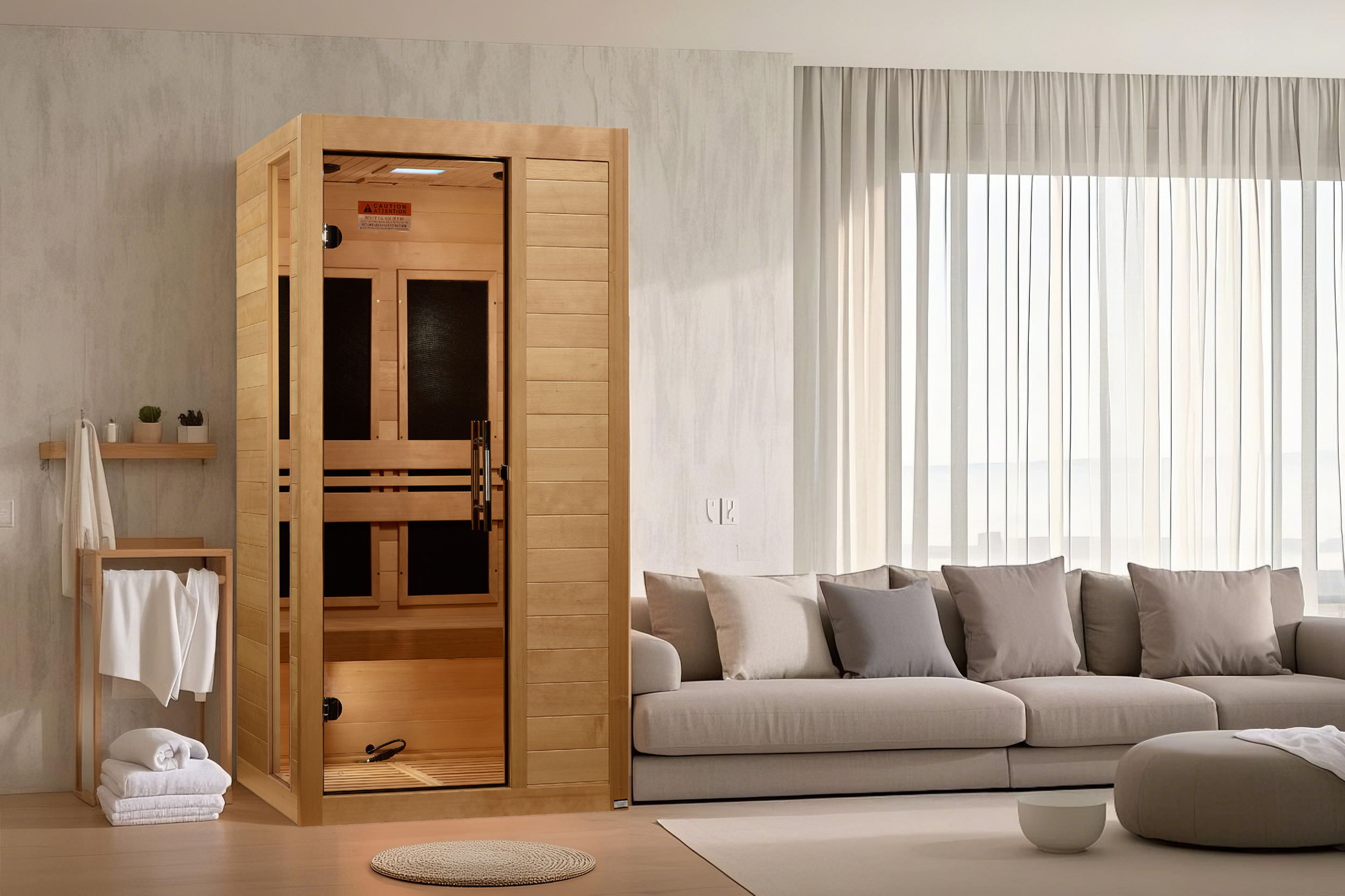Dynamic Saunas Veneto 2-Person Low EMF FAR Infrared Sauna - DYN-6115-05 Main View
