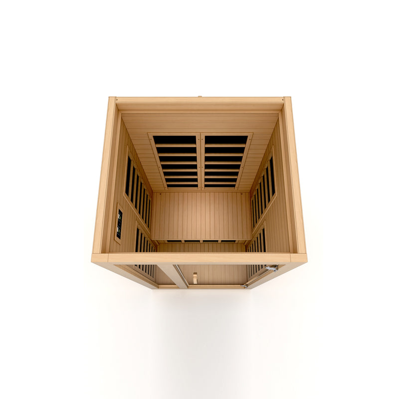 Dynamic Saunas Gracia Elite 2-Person Ultra Low EMF FAR Infrared Sauna - DYN-6119-01 Interior Top