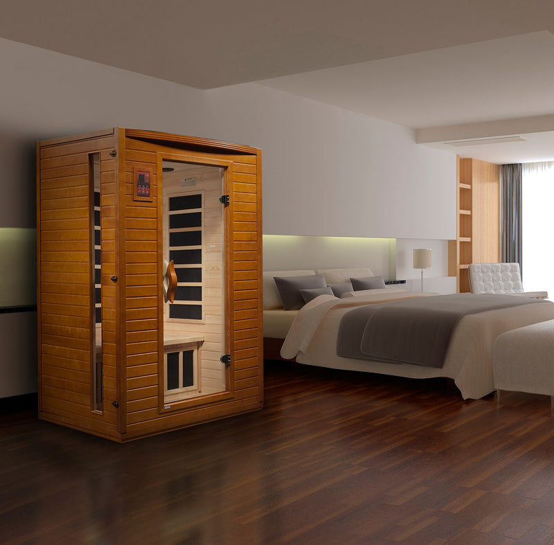 Dynamic Saunas Versailles Elite 2-Person Ultra Low EMF FAR Infrared Sauna - DYN-6202-03 Side View