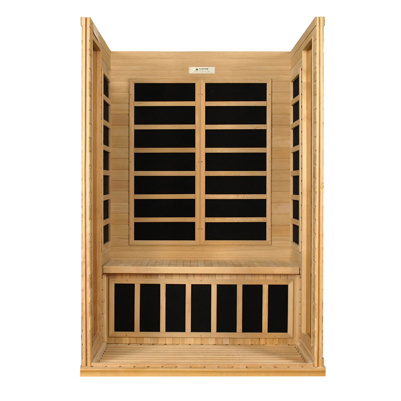 Dynamic Saunas Versailles Elite 2-Person Ultra Low EMF FAR Infrared Sauna - DYN-6202-03 Interior Front