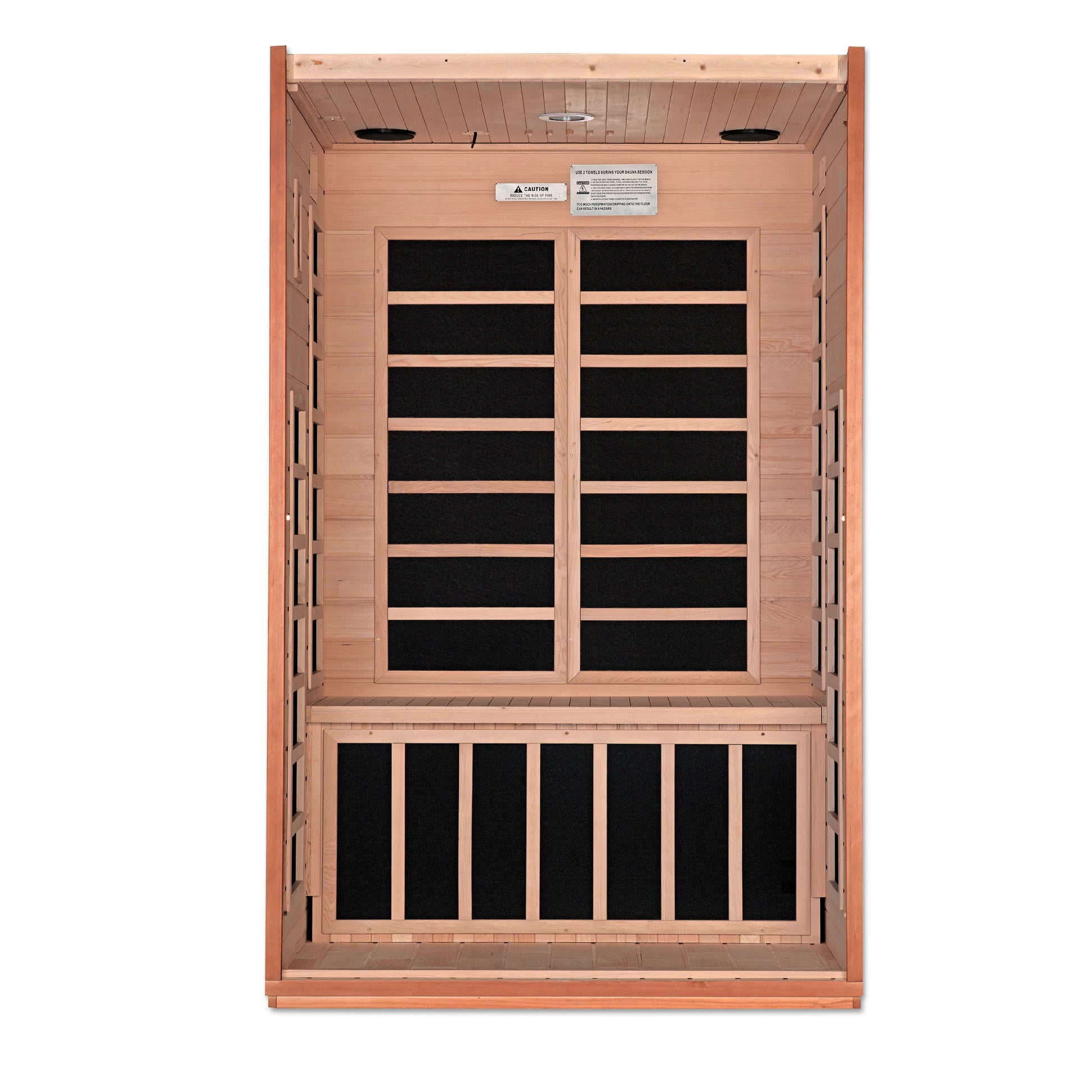 Dynamic Saunas Cordoba Elite 2-Person Ultra Low EMF FAR Infrared Sauna - DYN-6203-01 Interior