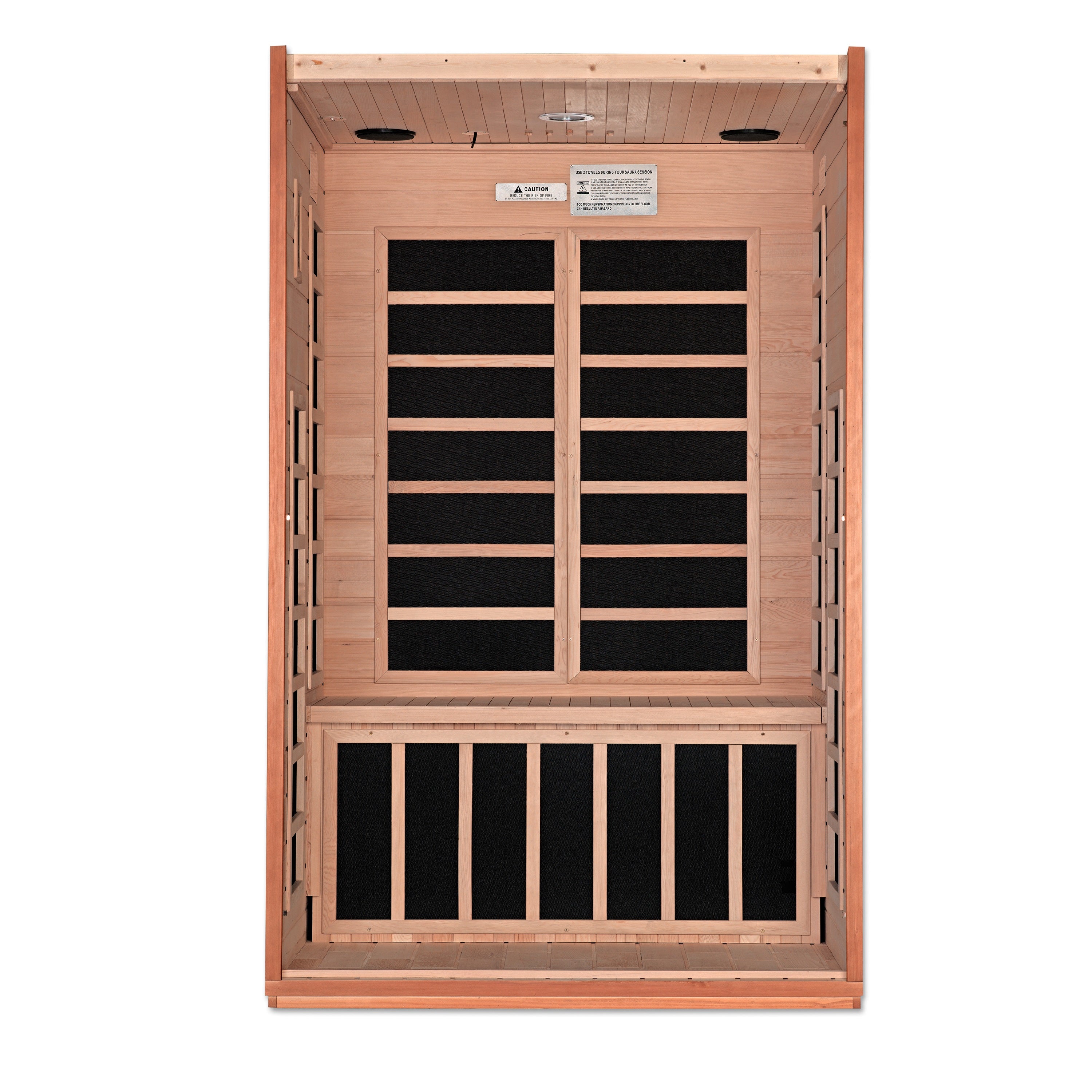 Dynamic Saunas Cordoba Elite 2-Person Ultra Low EMF FAR Infrared Sauna - DYN-6203-01 Interior