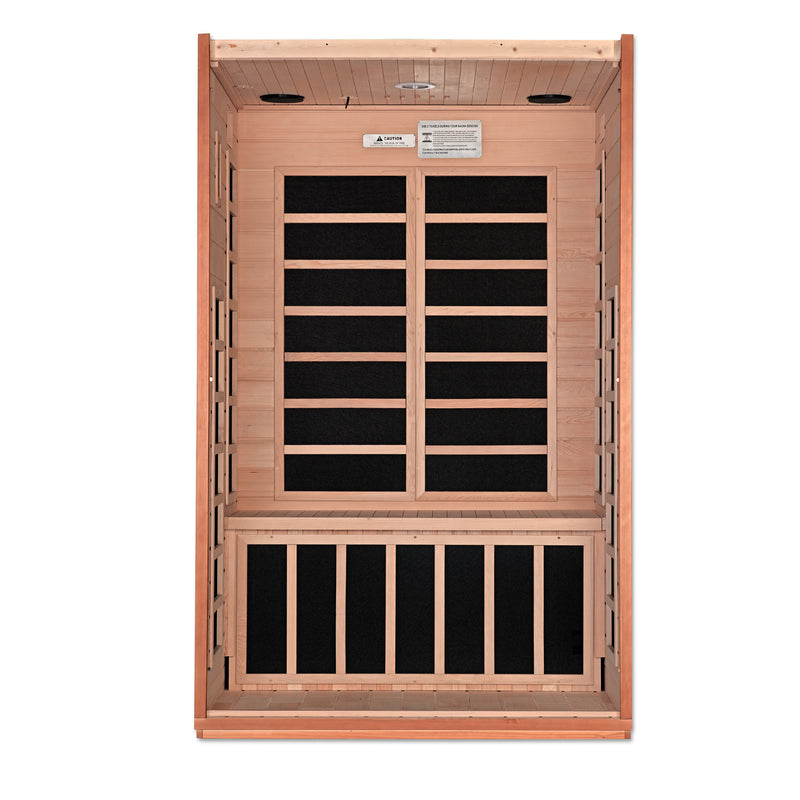 Dynamic Saunas Cordoba Elite 2-Person Ultra Low EMF FAR Infrared Sauna - DYN-6203-01 Interior