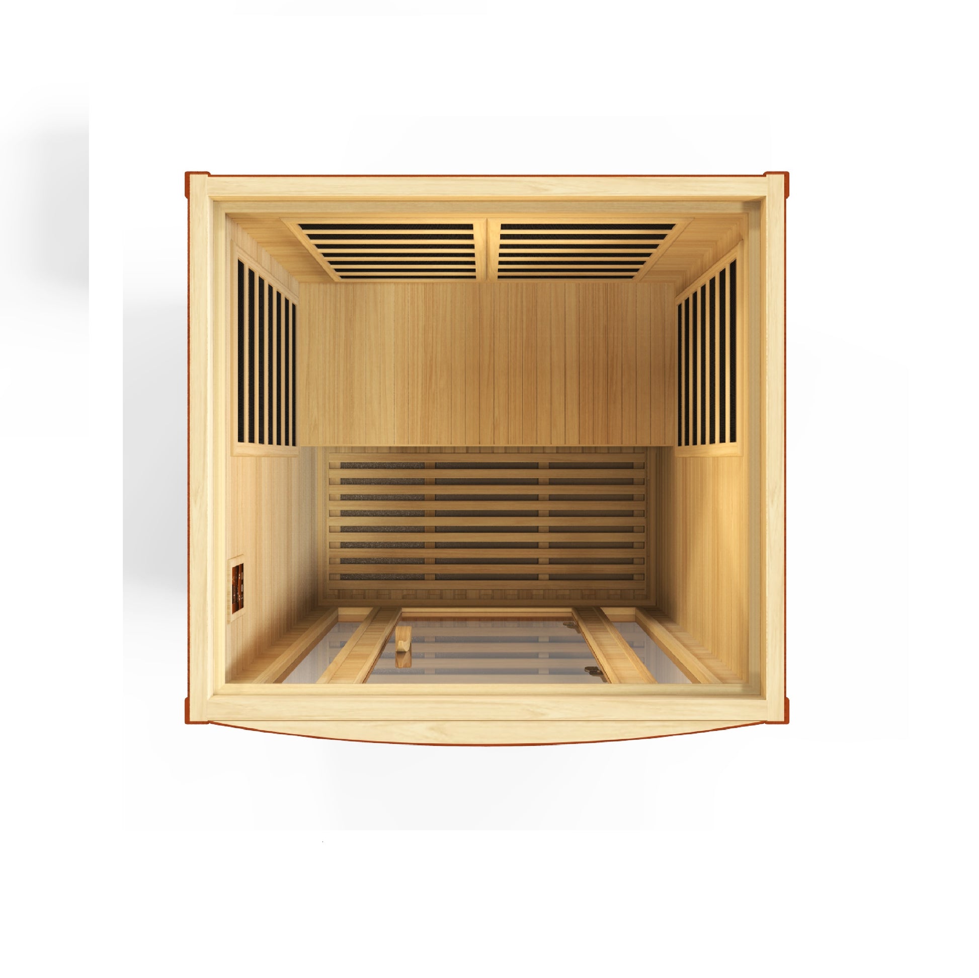 Dynamic Saunas San 2-Person Low EMF FAR Infrared Sauna - DYN-6206-01 Front View