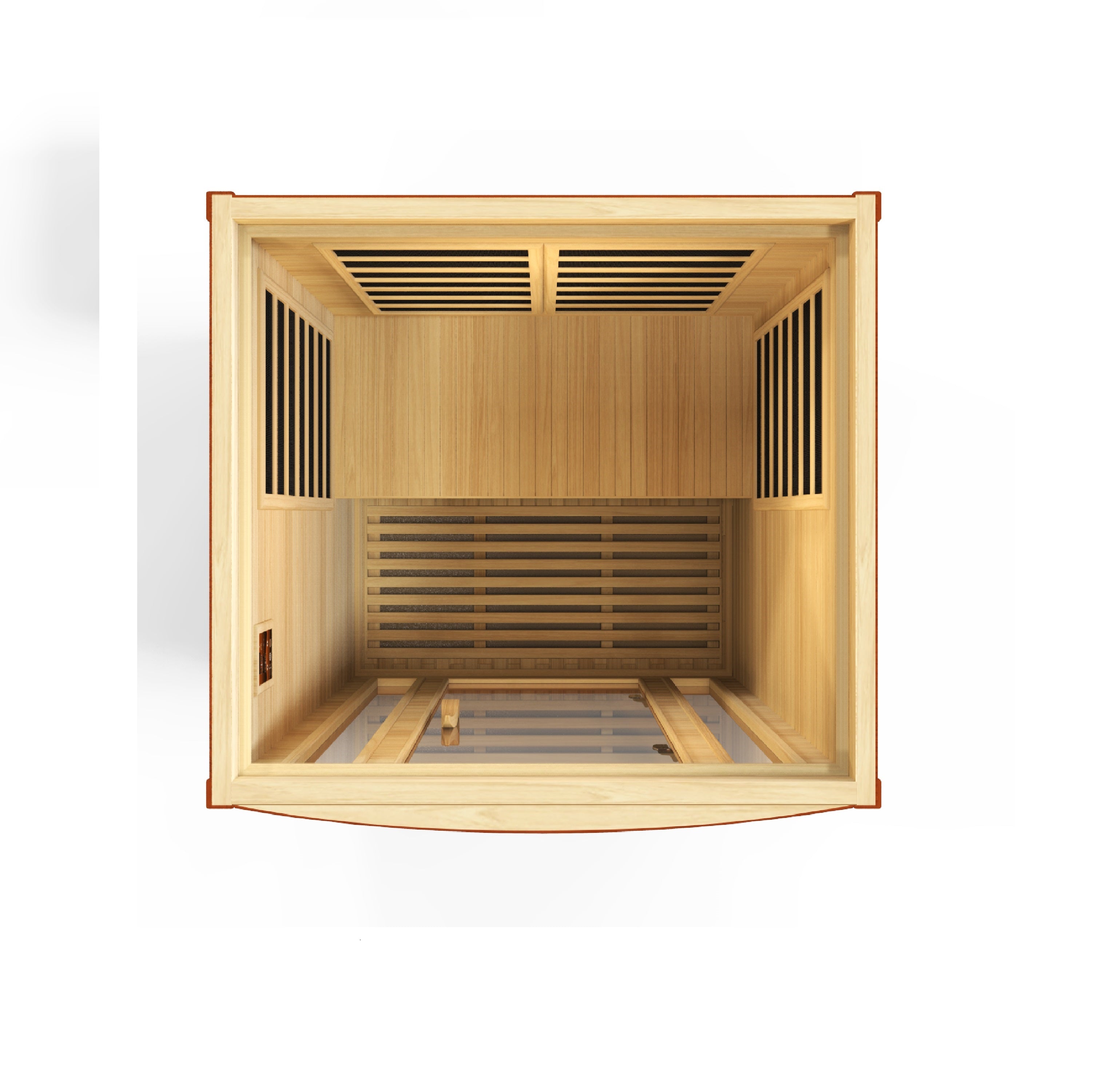 Dynamic Saunas San Elite 2-Person Ultra Low EMF FAR Infrared Sauna - DYN-6206-01 Front View