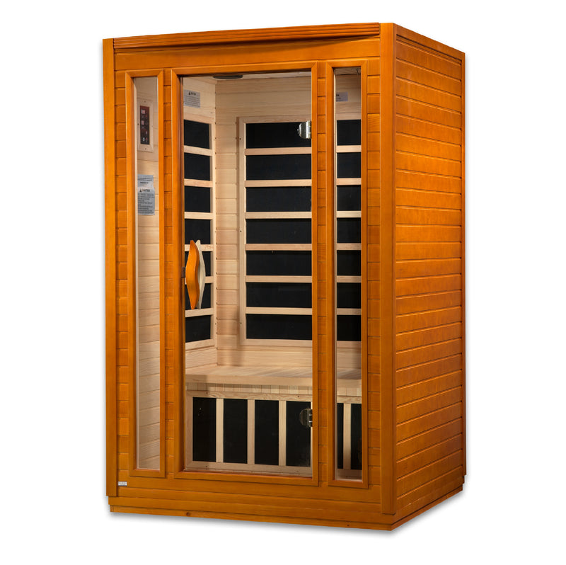 Dynamic Saunas San Elite 2-Person Ultra Low EMF FAR Infrared Sauna - DYN-6206-01 Right Angle