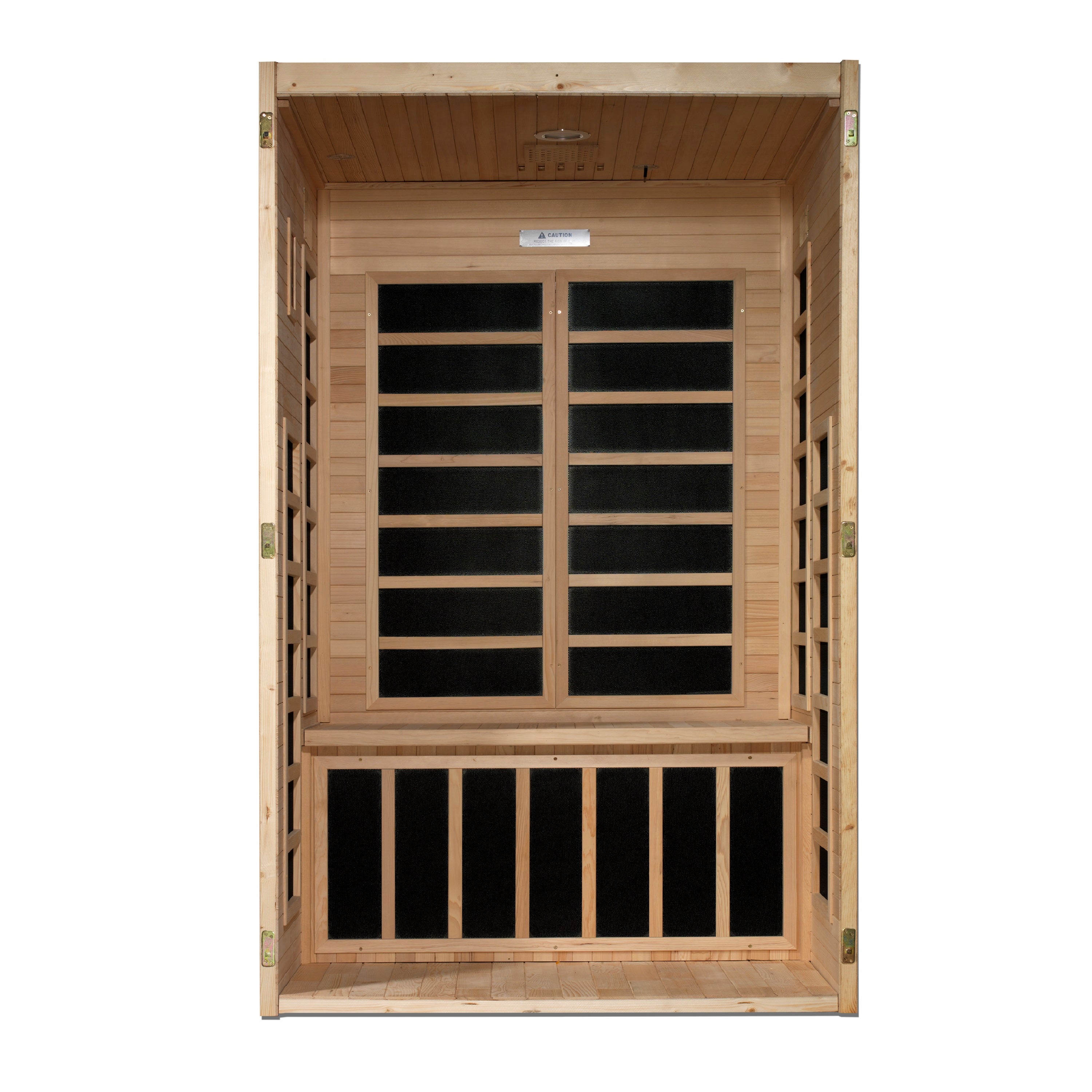 Dynamic Saunas Santiago Elite 2-Person Ultra Low EMF FAR Infrared Sauna - DYN-6209-02 Left Angle