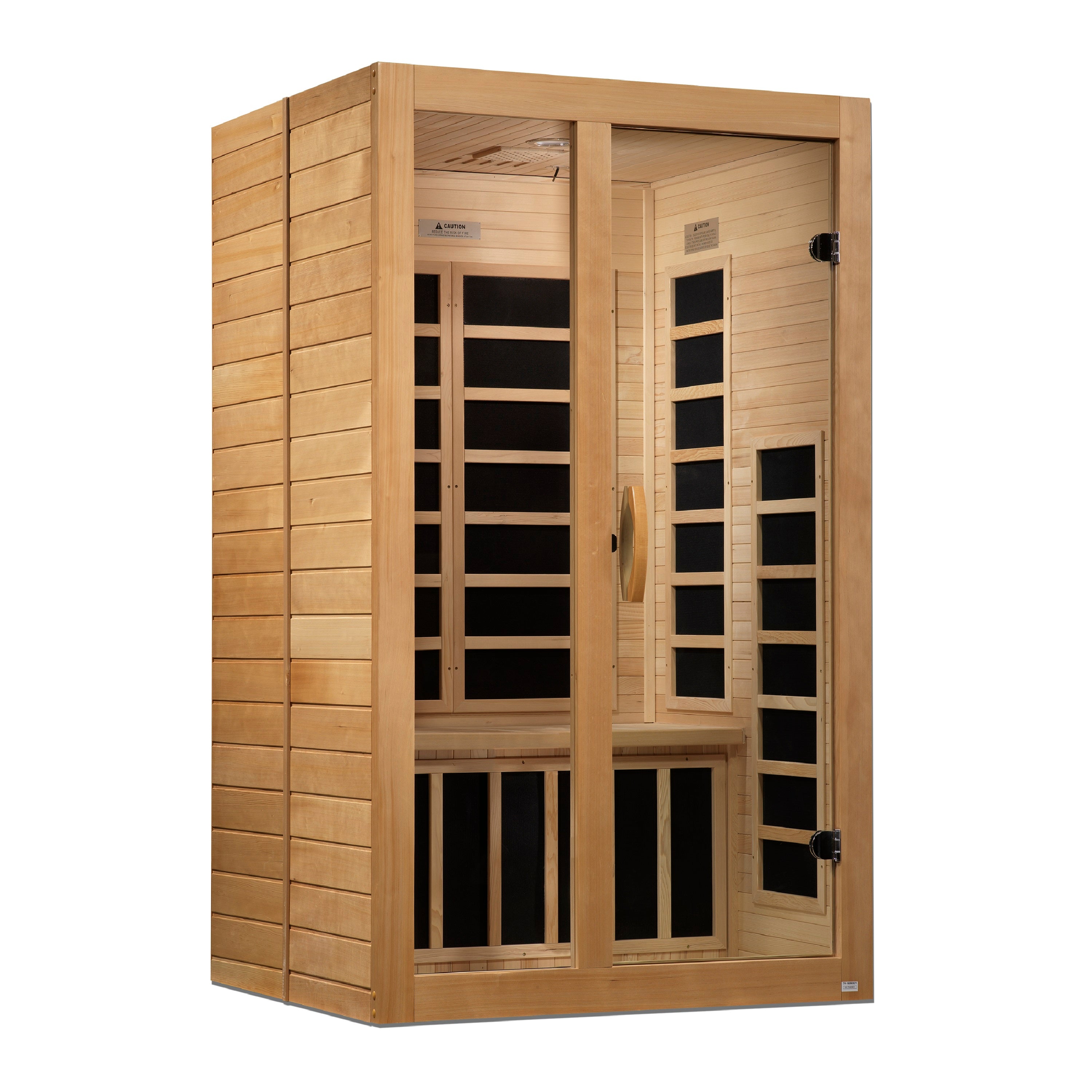 Dynamic Saunas Santiago Elite 2-Person Ultra Low EMF FAR Infrared Sauna - DYN-6209-02 Interior View