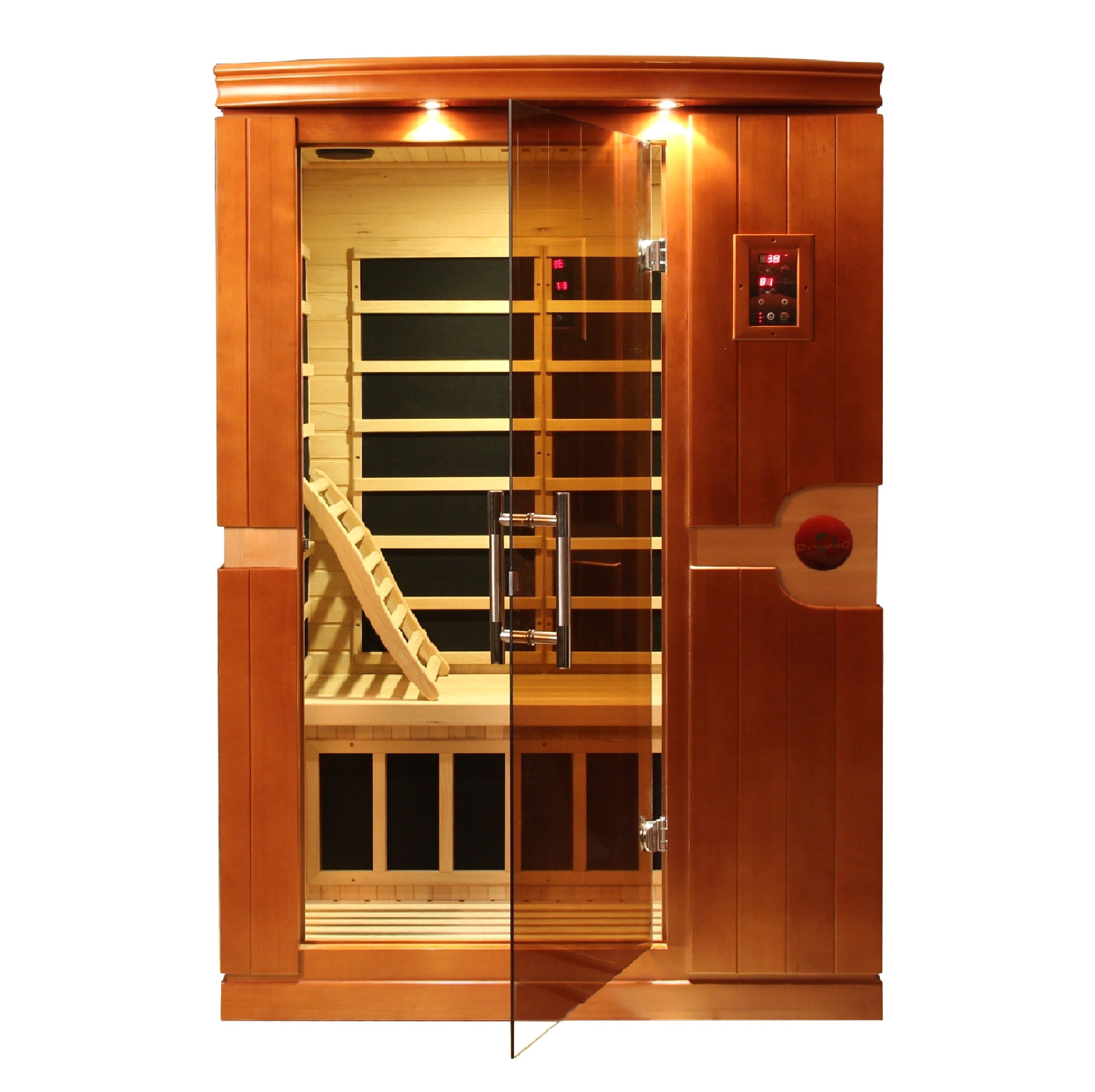 Dynamic Saunas Venice Elite 2-Person Ultra Low EMF FAR Infrared Sauna - DYN-6210-01 Front View