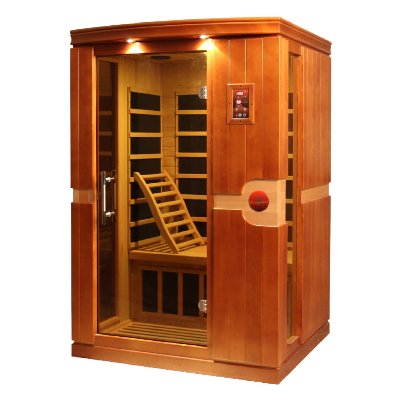 Dynamic Saunas Venice Elite 2-Person Ultra Low EMF FAR Infrared Sauna - DYN-6210-01 Angle View