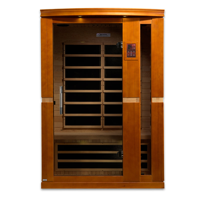 Dynamic Saunas Vittoria 2-Person Low EMF FAR Infrared Sauna - DYN-6220-01 Front View