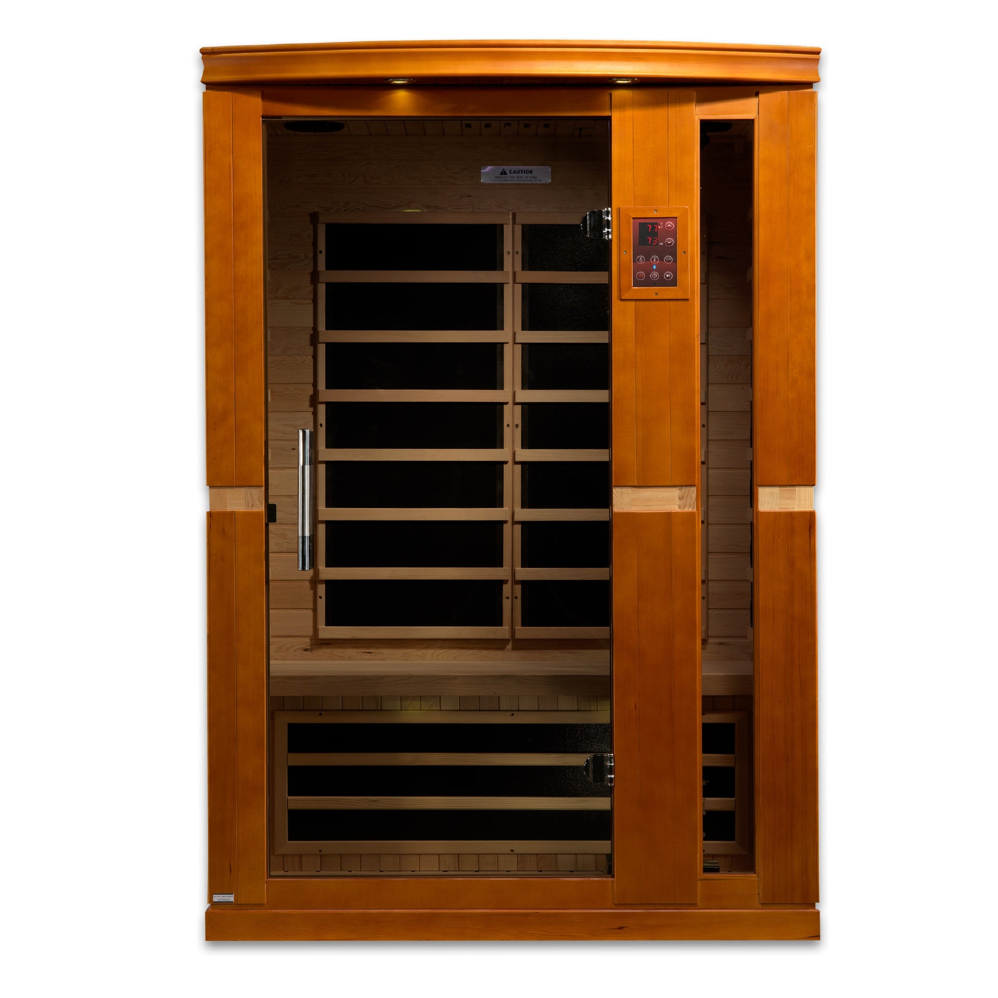 Dynamic Saunas Vittoria Elite 2-Person Ultra Low EMF FAR Infrared Sauna - DYN-6220-01 Front View