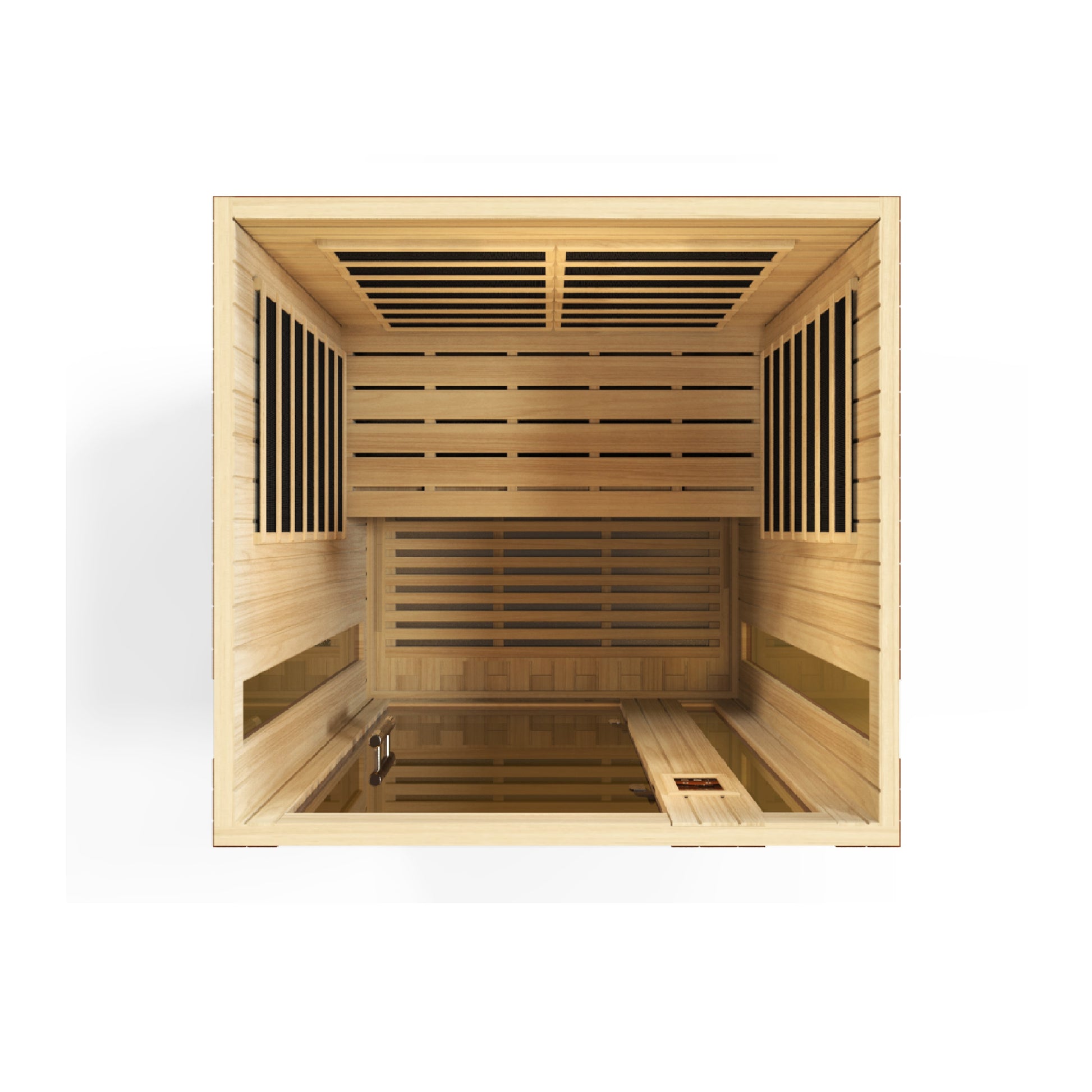 Dynamic Saunas Vittoria 2-Person Low EMF FAR Infrared Sauna - DYN-6220-01 Angle View