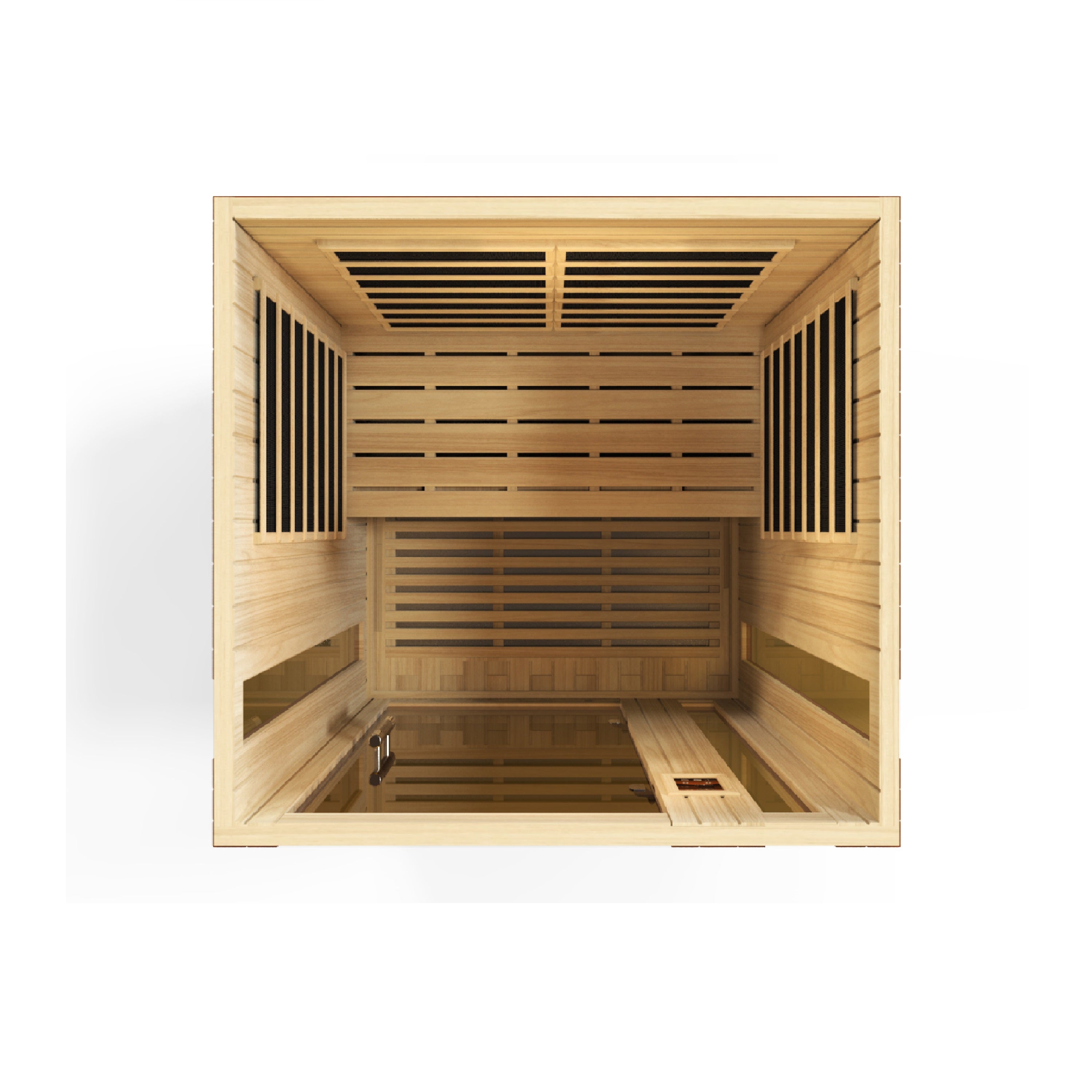 Dynamic Saunas Vittoria 2-Person Low EMF FAR Infrared Sauna - DYN-6220-01 Angle View
