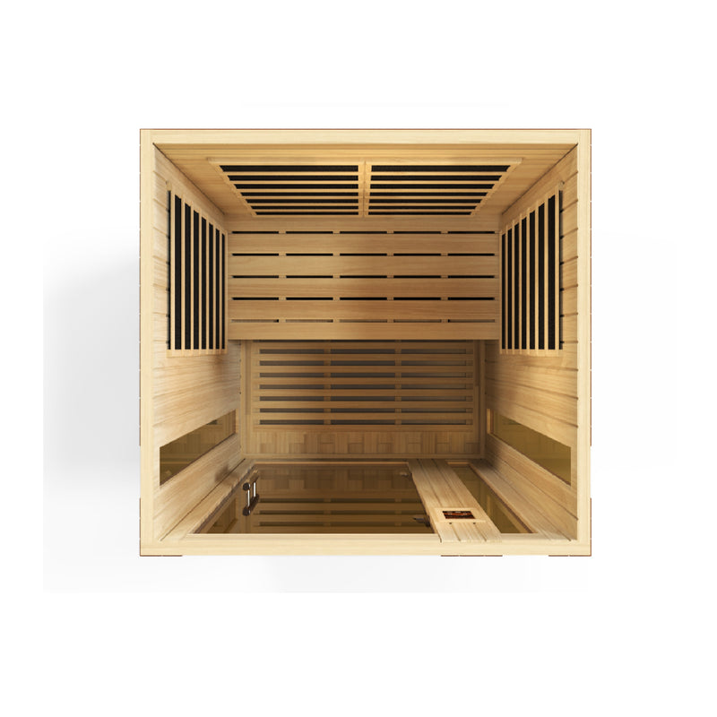 Dynamic Saunas Vittoria 2-Person Low EMF FAR Infrared Sauna - DYN-6220-01 Angle View