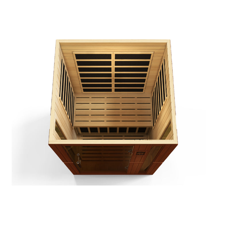 Dynamic Saunas Vittoria Elite 2-Person Ultra Low EMF FAR Infrared Sauna - DYN-6220-01 Side View