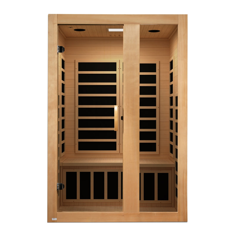 Dynamic Saunas Serena 2-Person Low EMF FAR Infrared Sauna - DYN-6229-01 Angle View