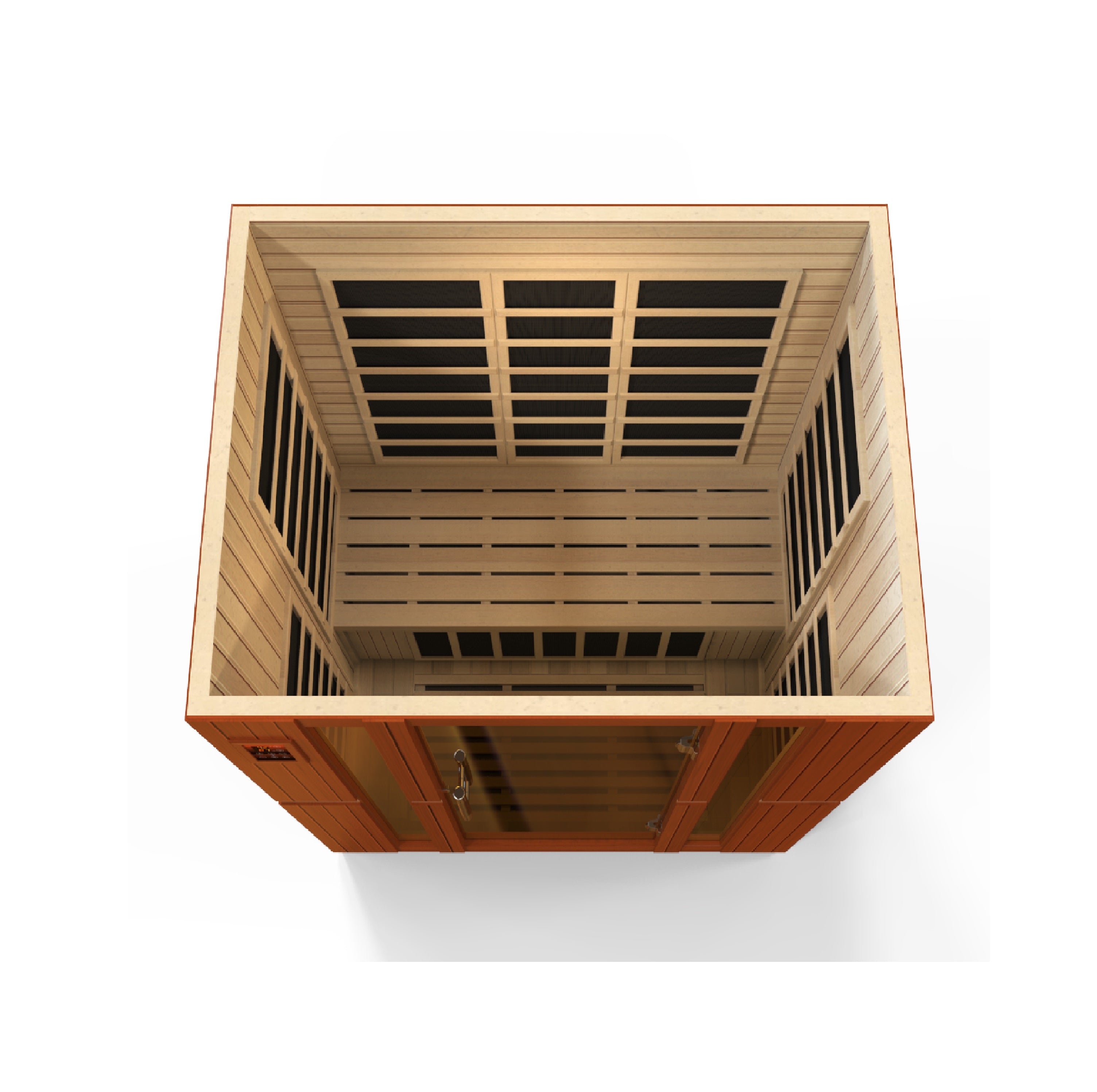 Dynamic Saunas Bellagio 3-Person Low EMF FAR Infrared Sauna - DYN-6306-02 Interior