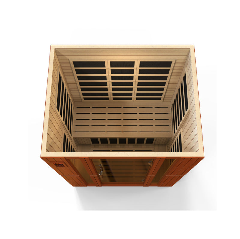 Dynamic Saunas Bellagio 3-Person Low EMF FAR Infrared Sauna - DYN-6306-02 Interior