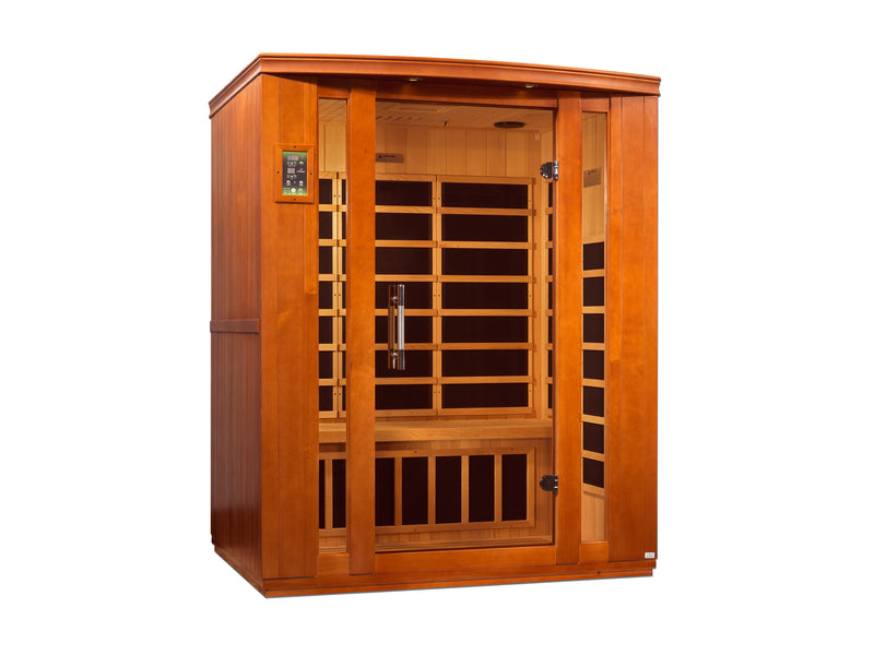 Dynamic Saunas Bellagio 3-Person Low EMF FAR Infrared Sauna - DYN-6306-02 Angle View