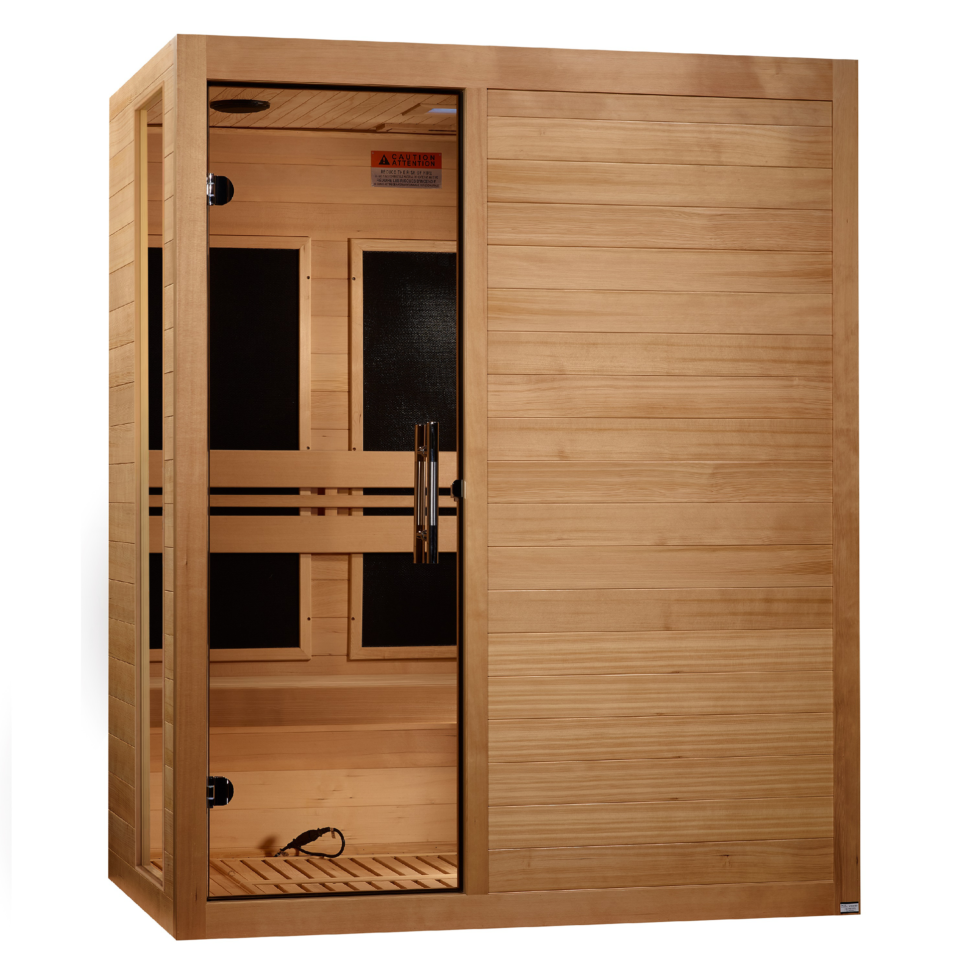Dynamic Saunas Toscana 3-Person Low EMF FAR Infrared Sauna - DYN-6315-05 Main View