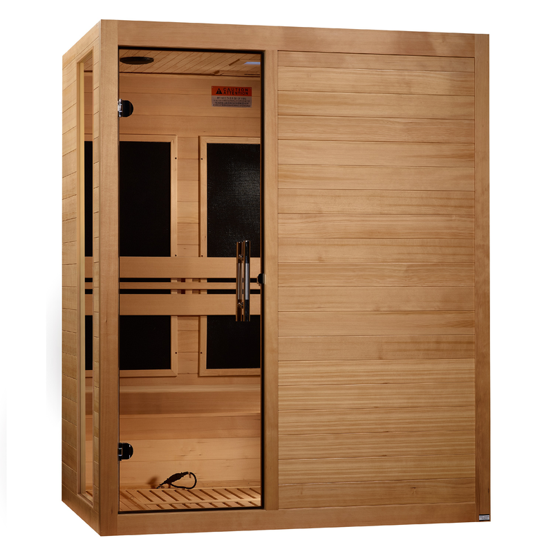 Dynamic Saunas Toscana 3-Person Low EMF FAR Infrared Sauna - DYN-6315-05 Main View