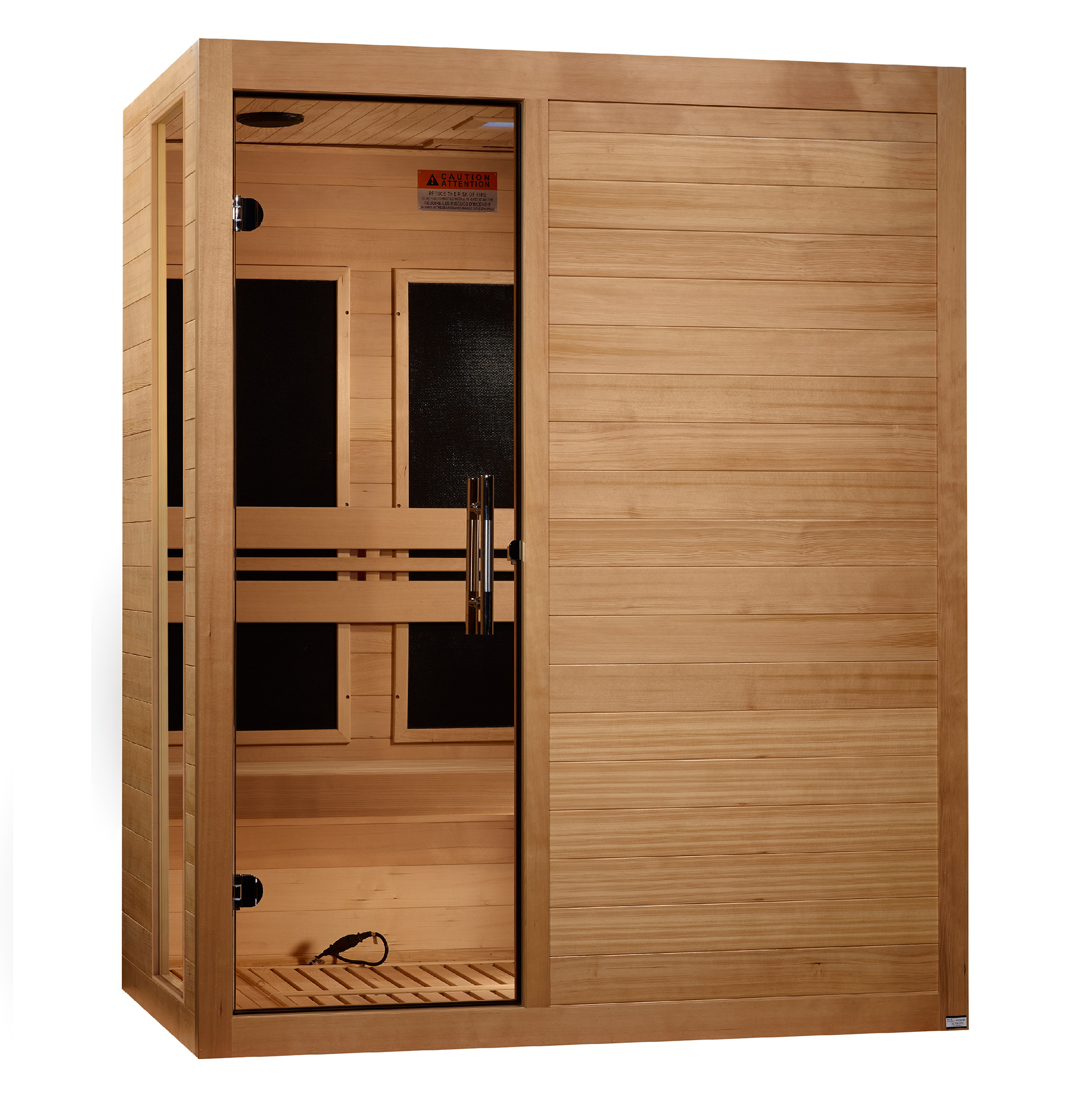 Dynamic Saunas Toscana Elite 3-Person Ultra Low EMF FAR Infrared Sauna - DYN-6315-05 Main View