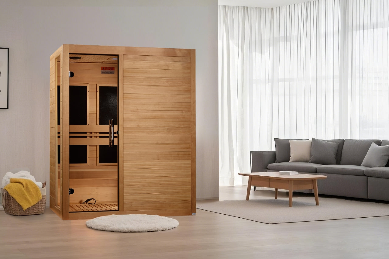Dynamic Saunas Toscana Elite 3-Person Ultra Low EMF FAR Infrared Sauna - DYN-6315-05 Side View