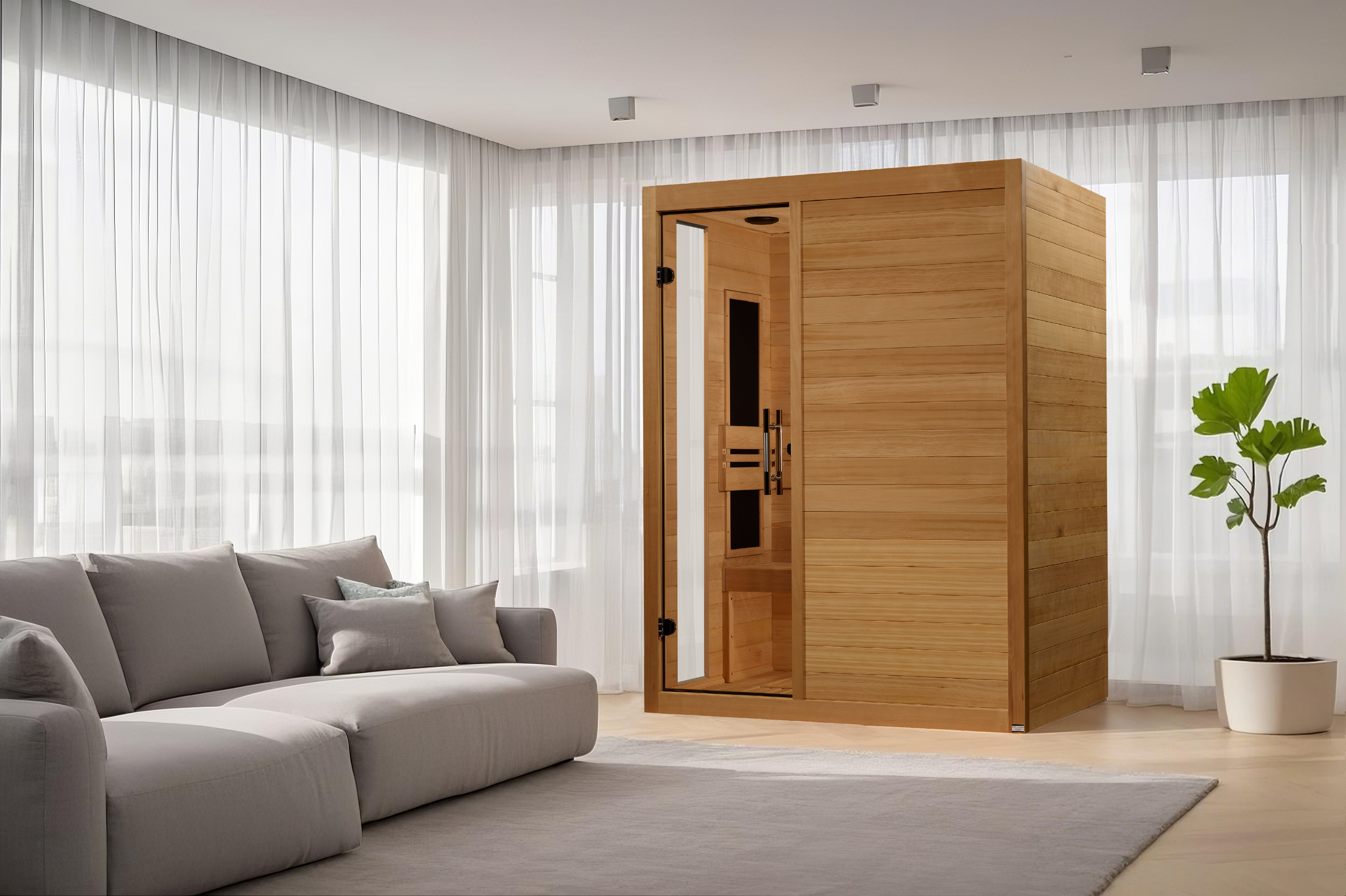 Dynamic Saunas Toscana 3-Person Low EMF FAR Infrared Sauna - DYN-6315-05 Detail