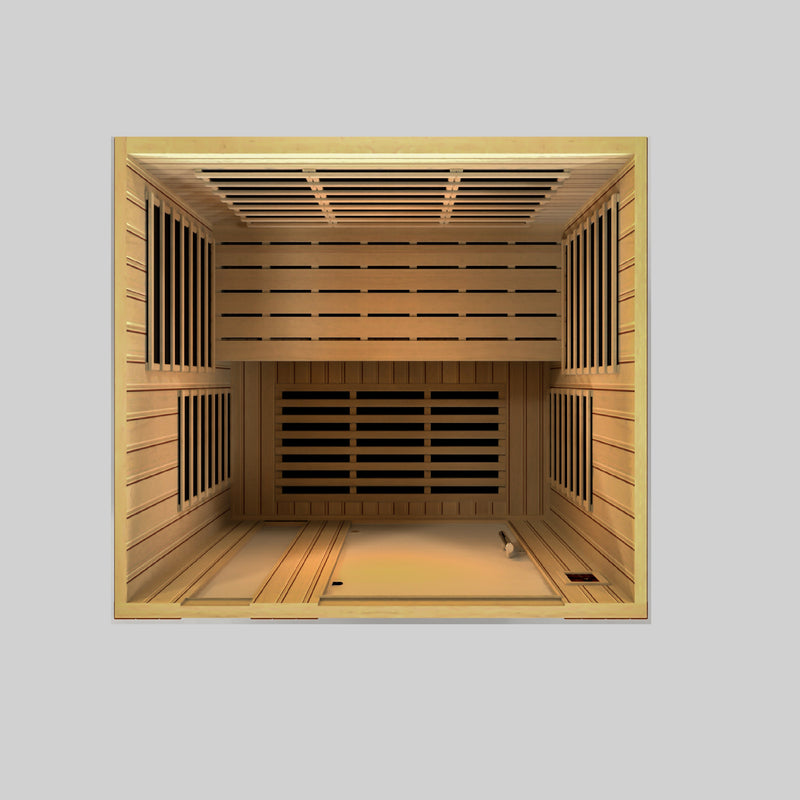 Dynamic Saunas Lugano 3-Person Low EMF FAR Infrared Sauna - DYN-6336-02 Side View