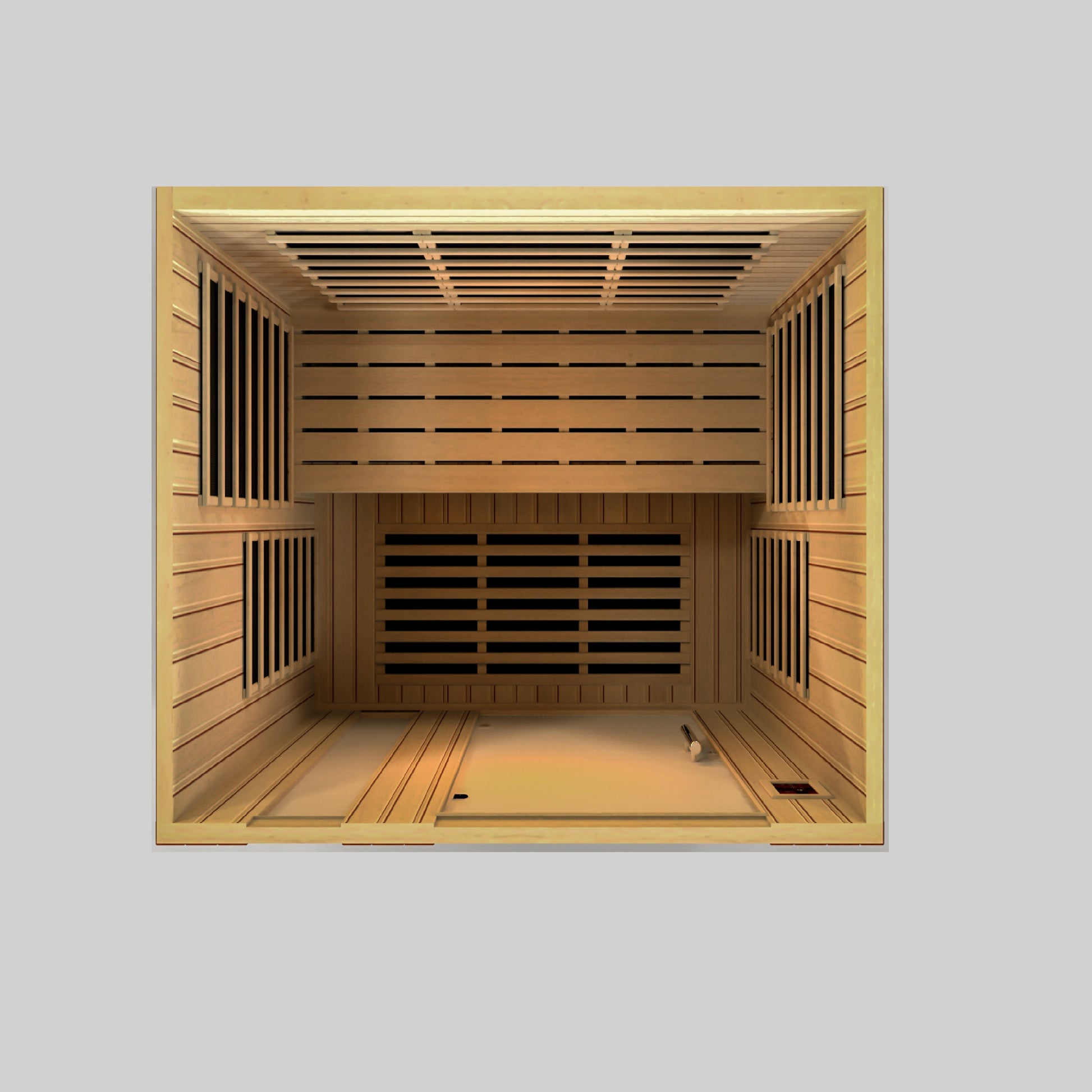 Dynamic Saunas Lugano Elite 3-Person Ultra Low EMF FAR Infrared Sauna - DYN-6336-02 Side View