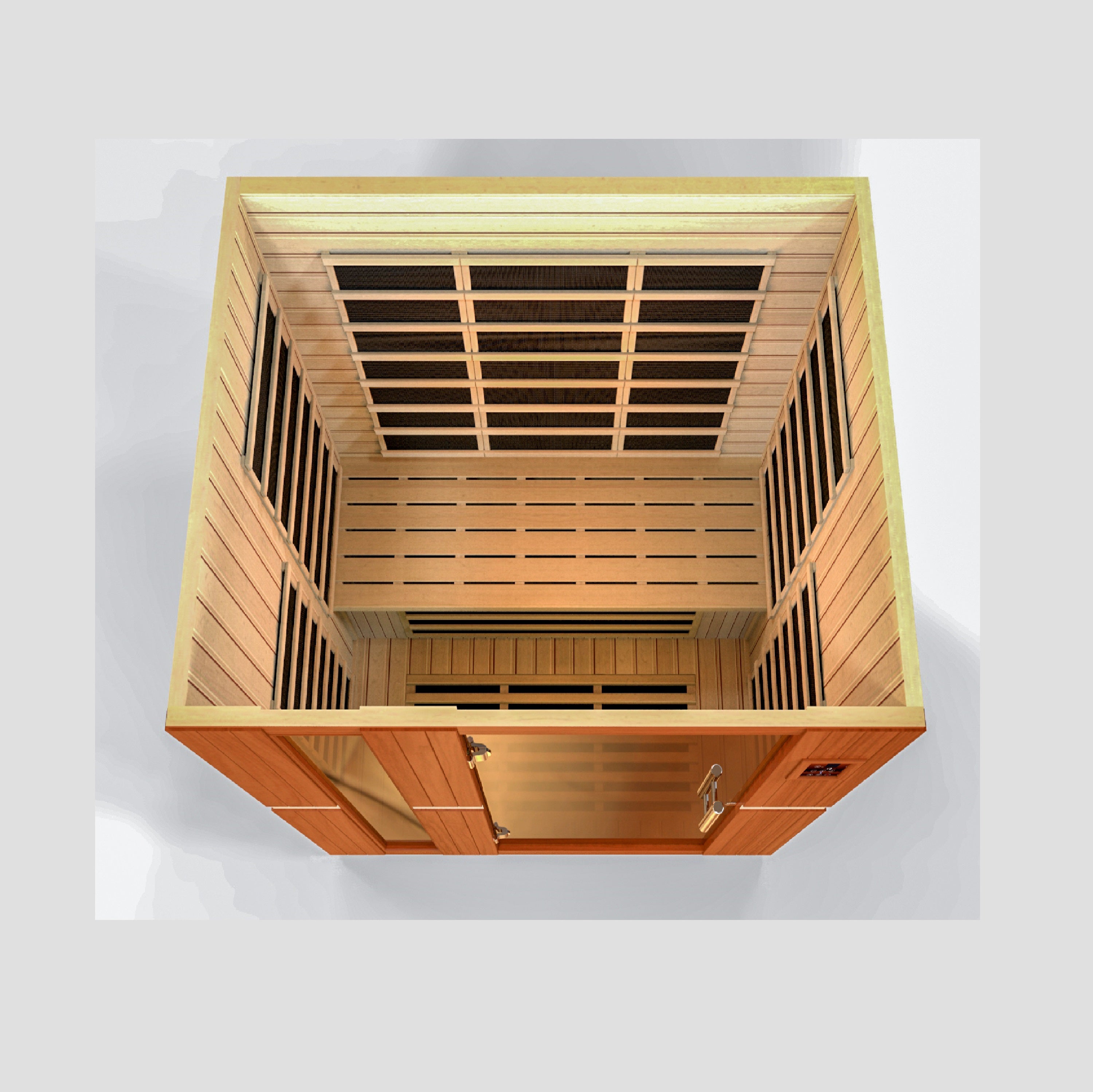 Dynamic Saunas Lugano Elite 3-Person Ultra Low EMF FAR Infrared Sauna - DYN-6336-02 Detail