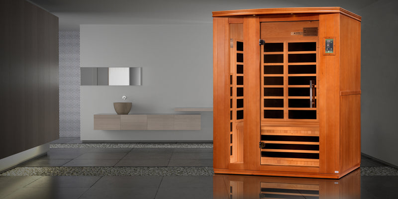 Dynamic Saunas Lugano Elite 3-Person Ultra Low EMF FAR Infrared Sauna - DYN-6336-02 Lifestyle