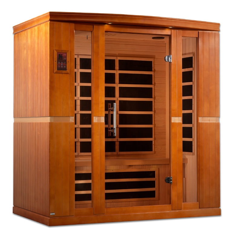 Dynamic Saunas Bergamo Elite 4-Person Ultra Low EMF FAR Infrared Sauna - DYN-6440-01 Front View